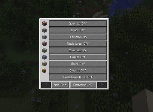 X-Ray Mod mod screenshot 2 for Minecraft 1.21.4