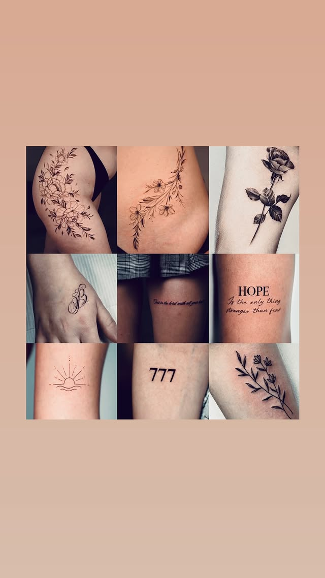 Fine Line florales Moodboard