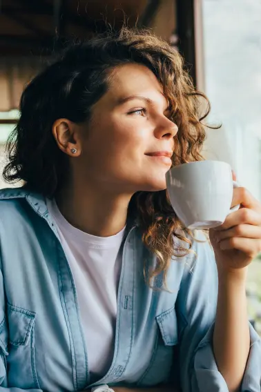 Woman enjoying wellness