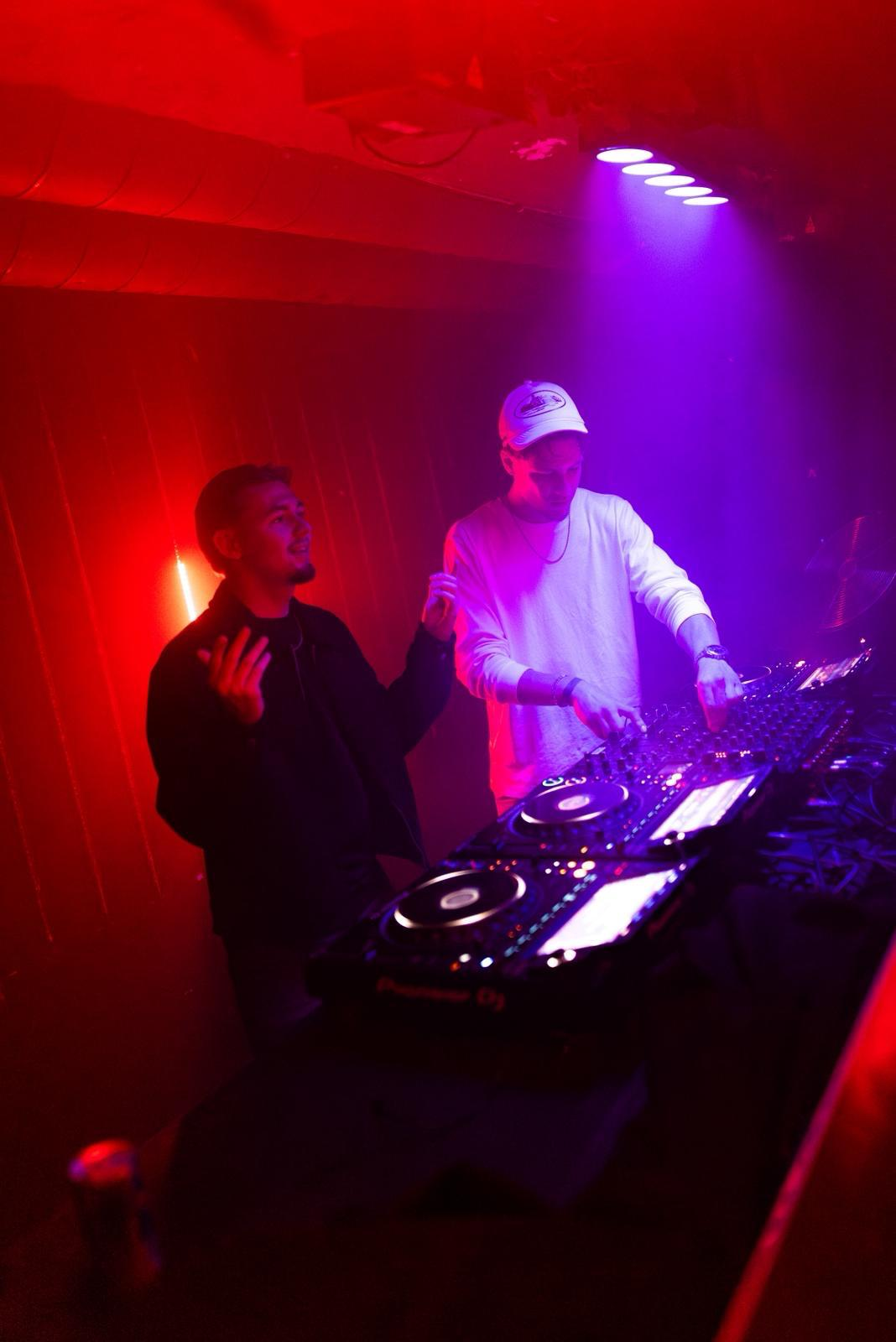 DJ with friend