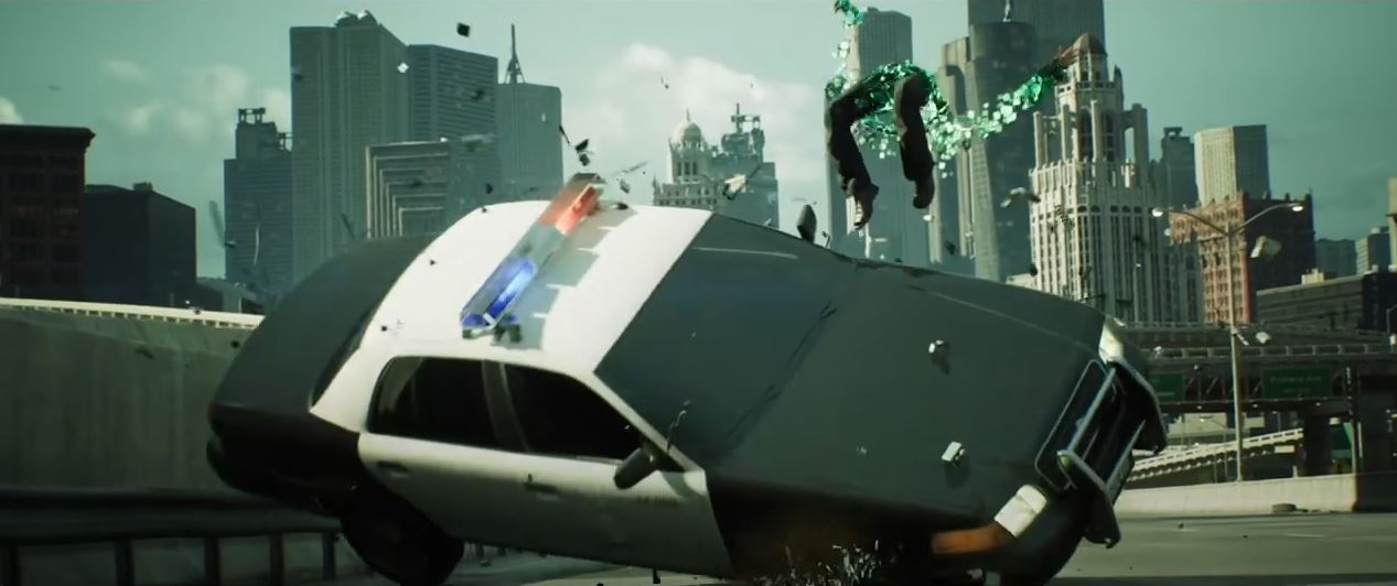Matrix Awakens agent death dissolve effect