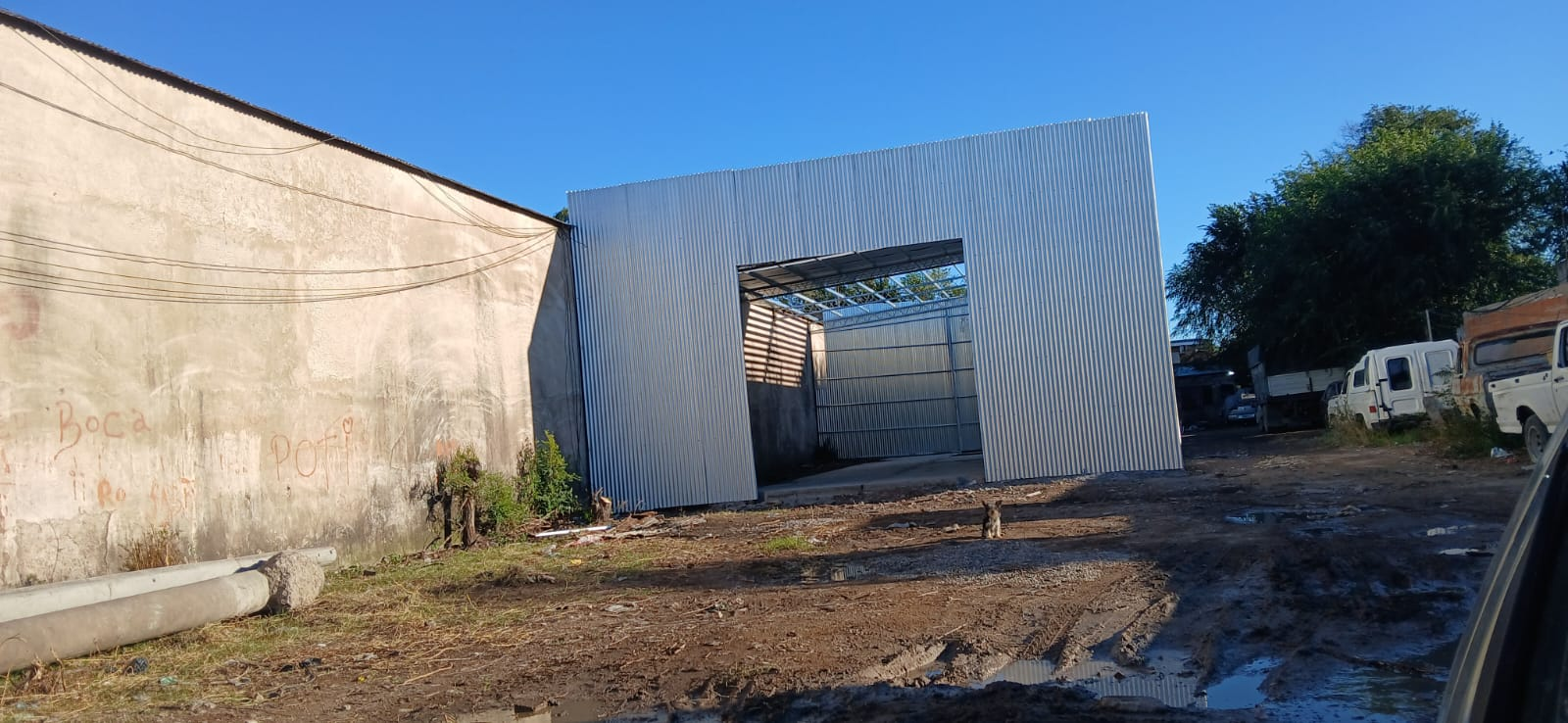 Galpón exterior terminado