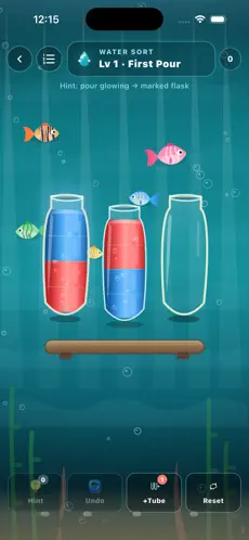 Water Sort oyun ekranı
