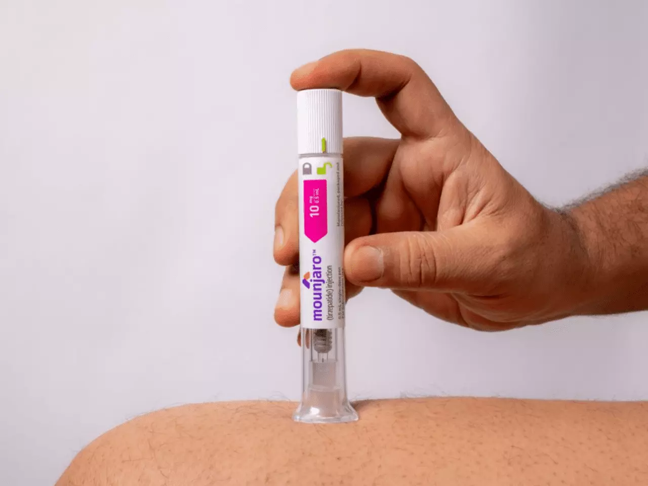 Mounjaro sendo aplicado