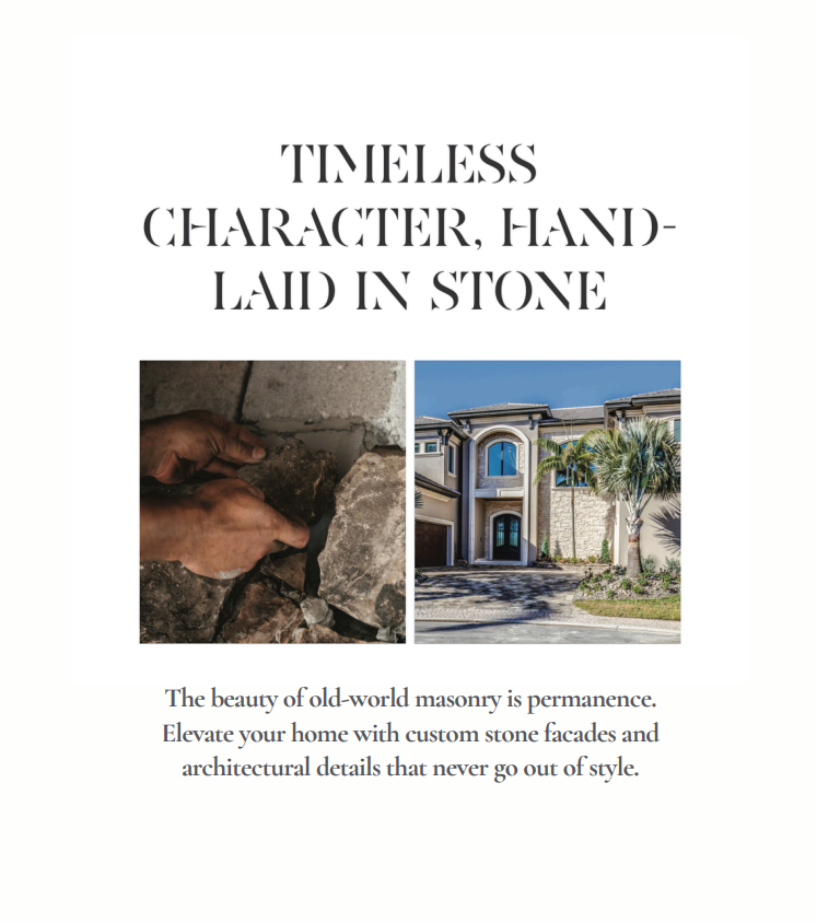 Timeless Character, Hand-Laid in Stone