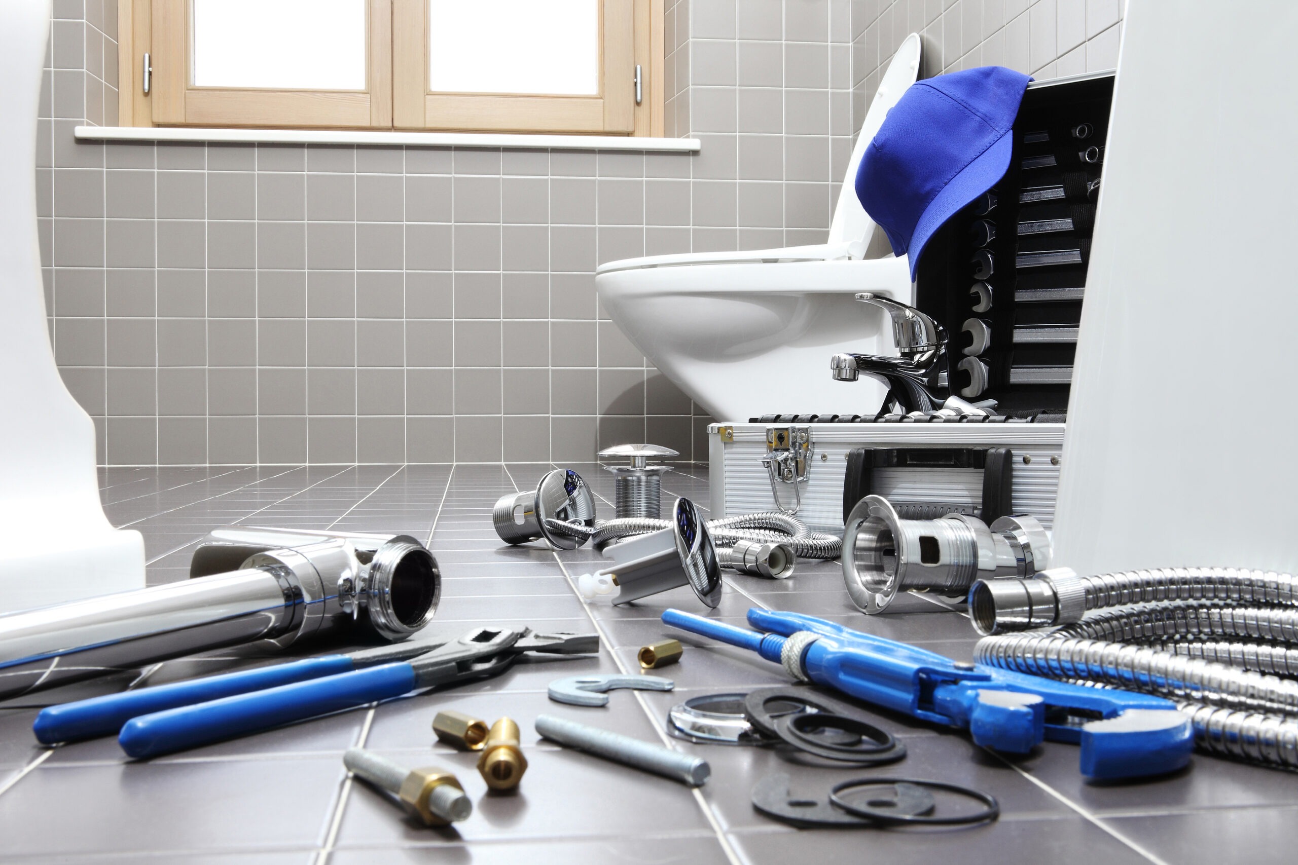 Professional plumbing and bathroom maintenance supplies