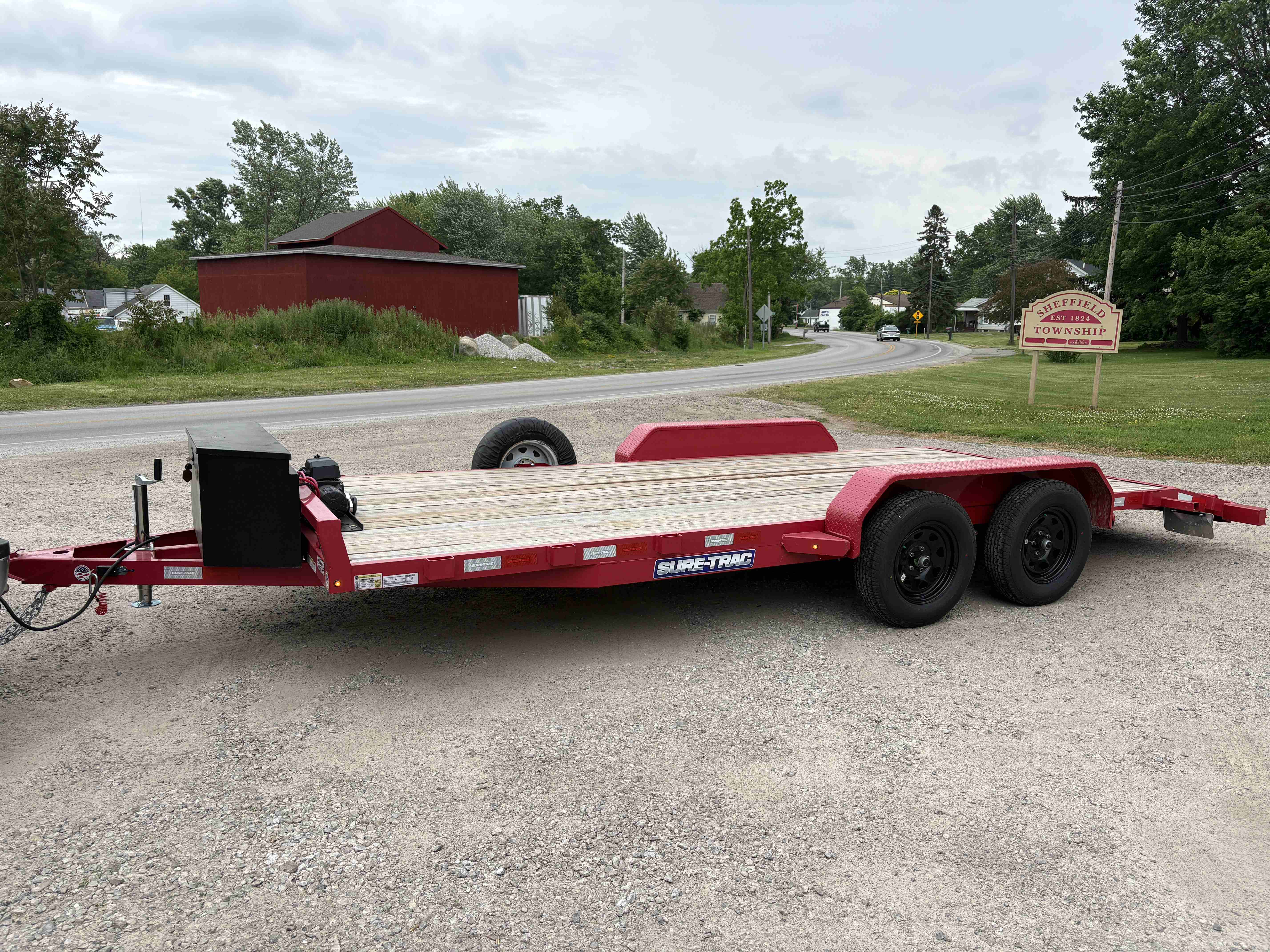 18' CAR HAULER (WOOD DECK) - Image 1
