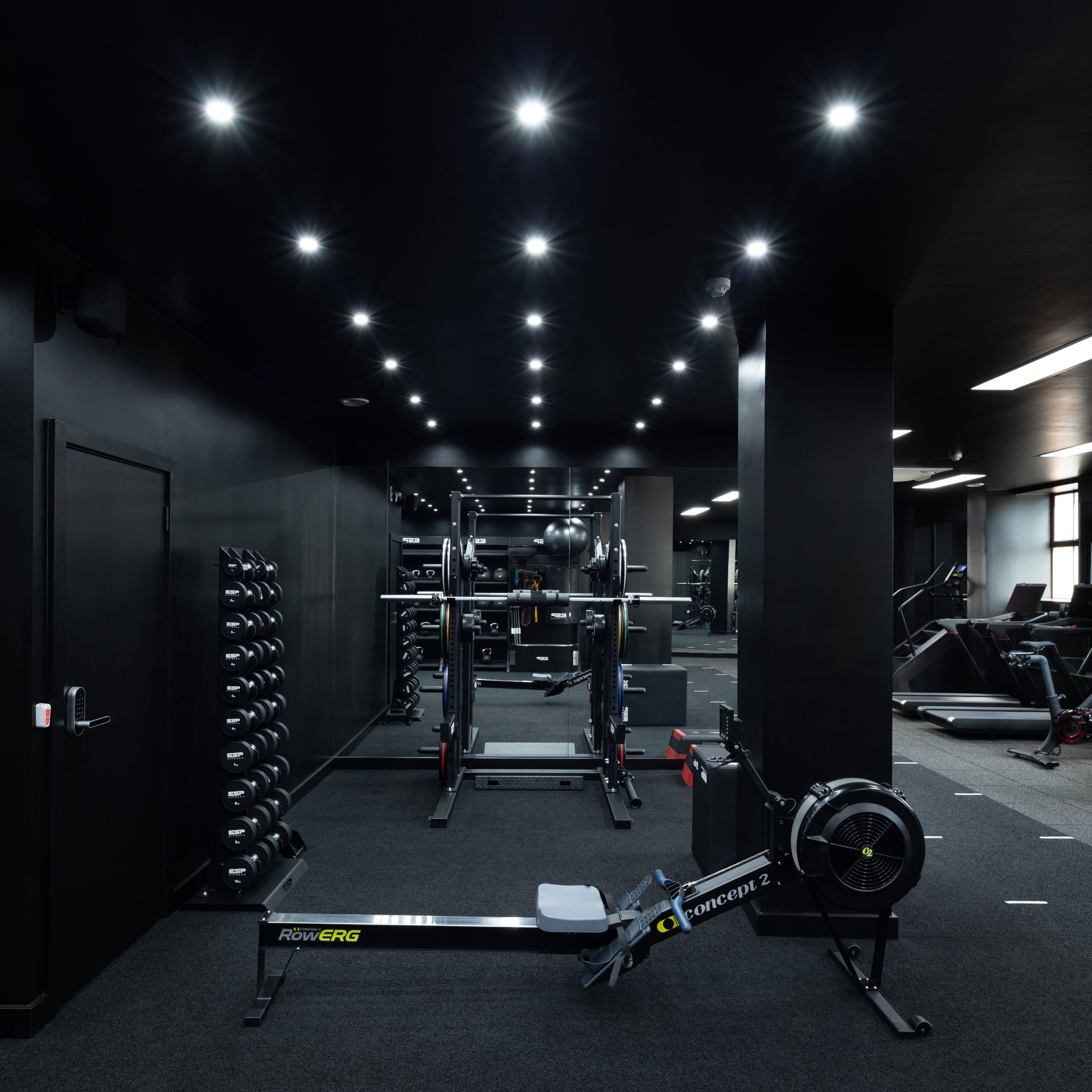 Professional high-end gym facility installation