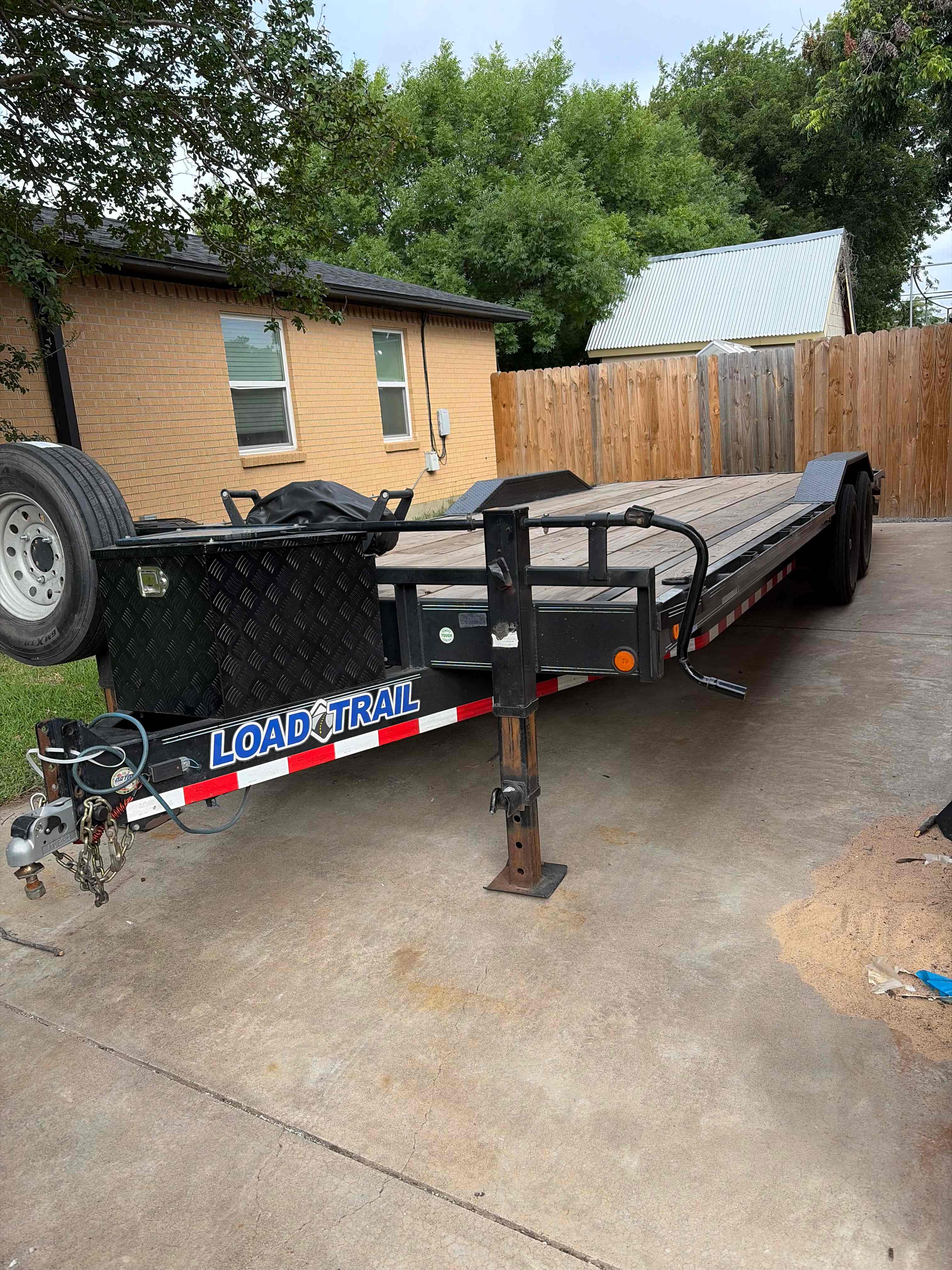 24-foot Load Trail car hauler trailer available for rent in Burleson, TX