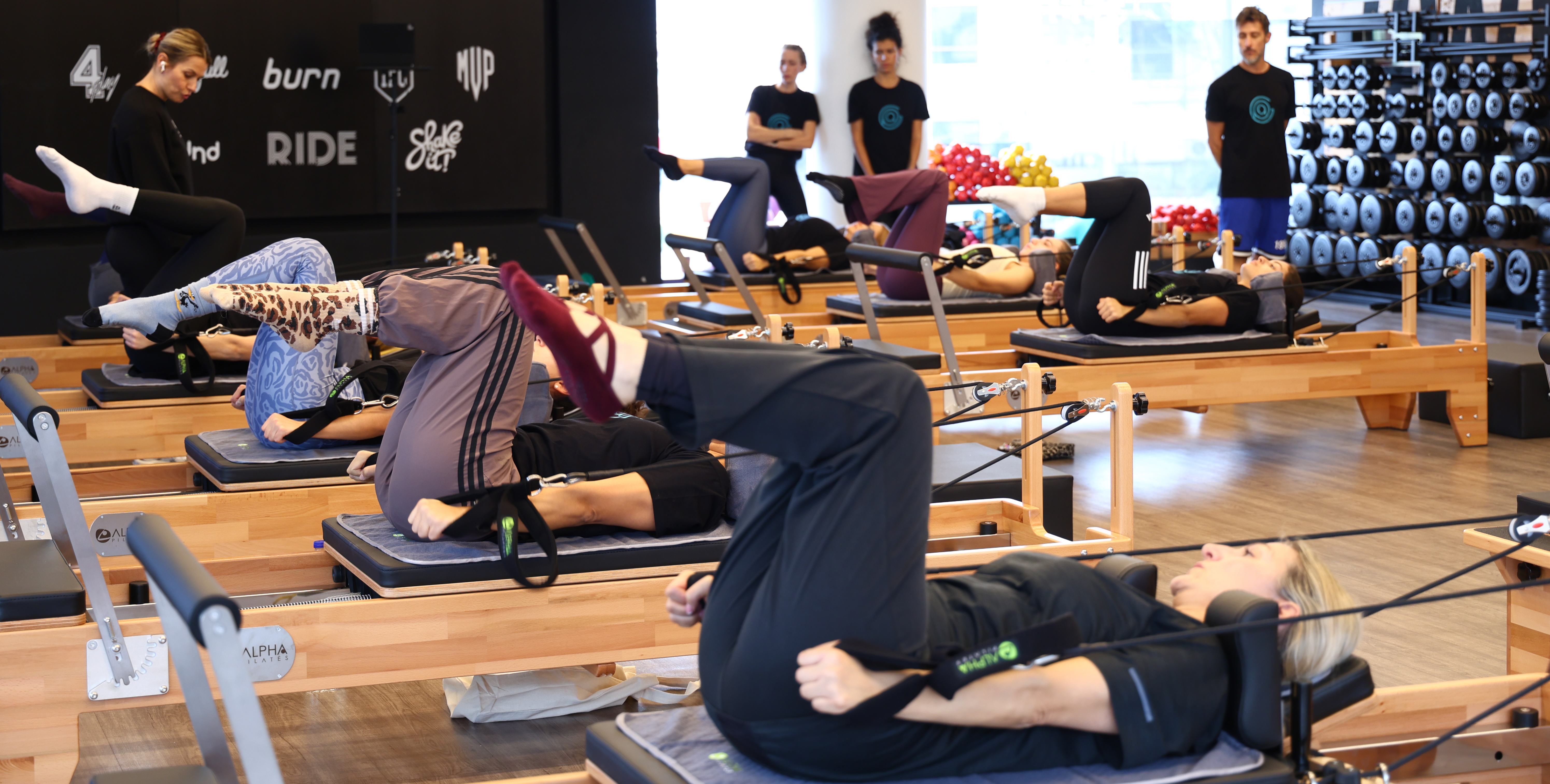 Reformer Pilates training session