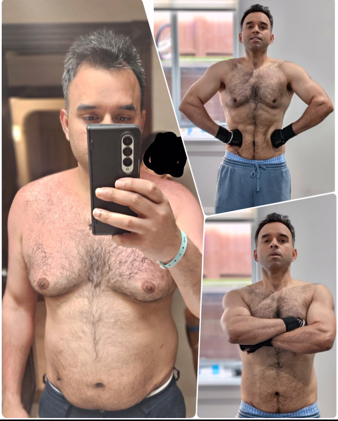 Ripster's amazing transformation - before and after photos showing dramatic weight loss and muscle gain