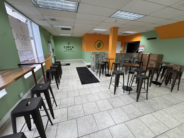 Circa Café interior seating area