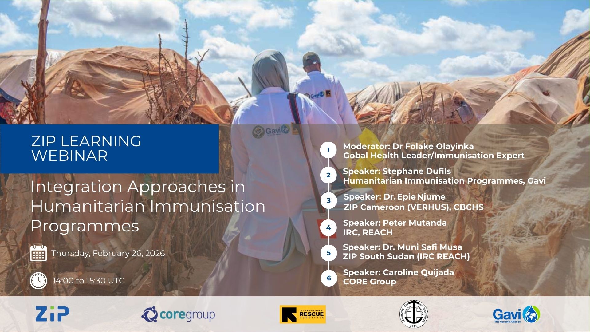 Gavi ZIP Webinar (CORE Group): Integration Approaches in Humanitarian Immunisation Programmes