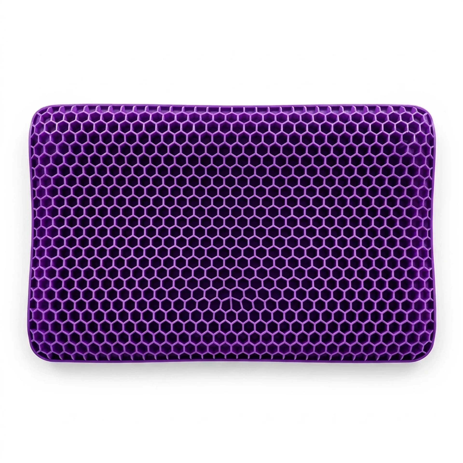 Top view of the pillow honeycomb cooling structure