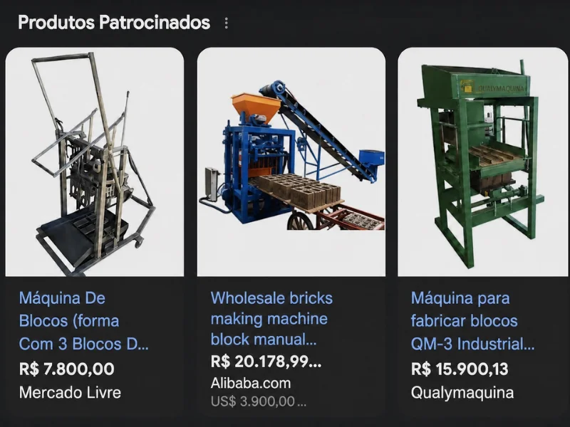 Máquinas prontas à venda