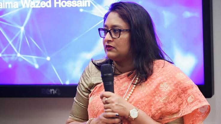 Saima Wazed speaking at an event