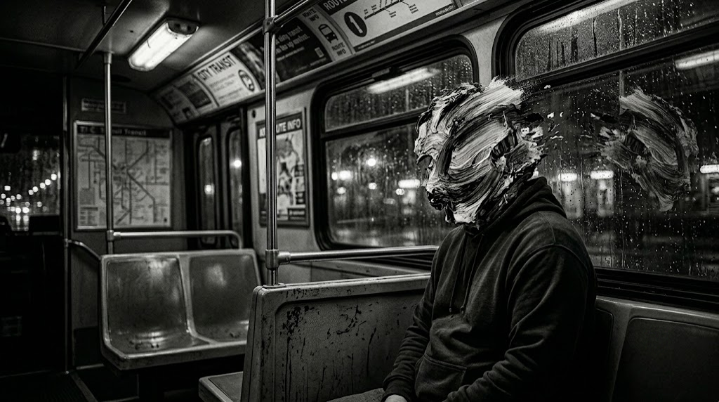 FATNESS on the subway alone at night
