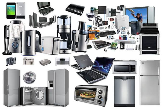 Collection of electronic devices and appliances