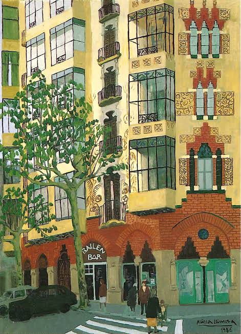 Carrer Barcelona, 1986 — edifici modernista