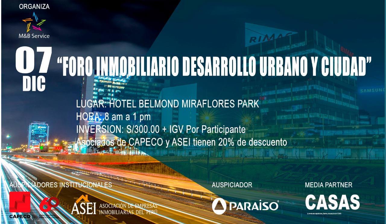 Foro Inmobiliario: Desarrollo Urbano y Ciudad