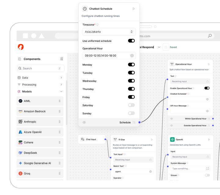 Chatbot Configuration Interface