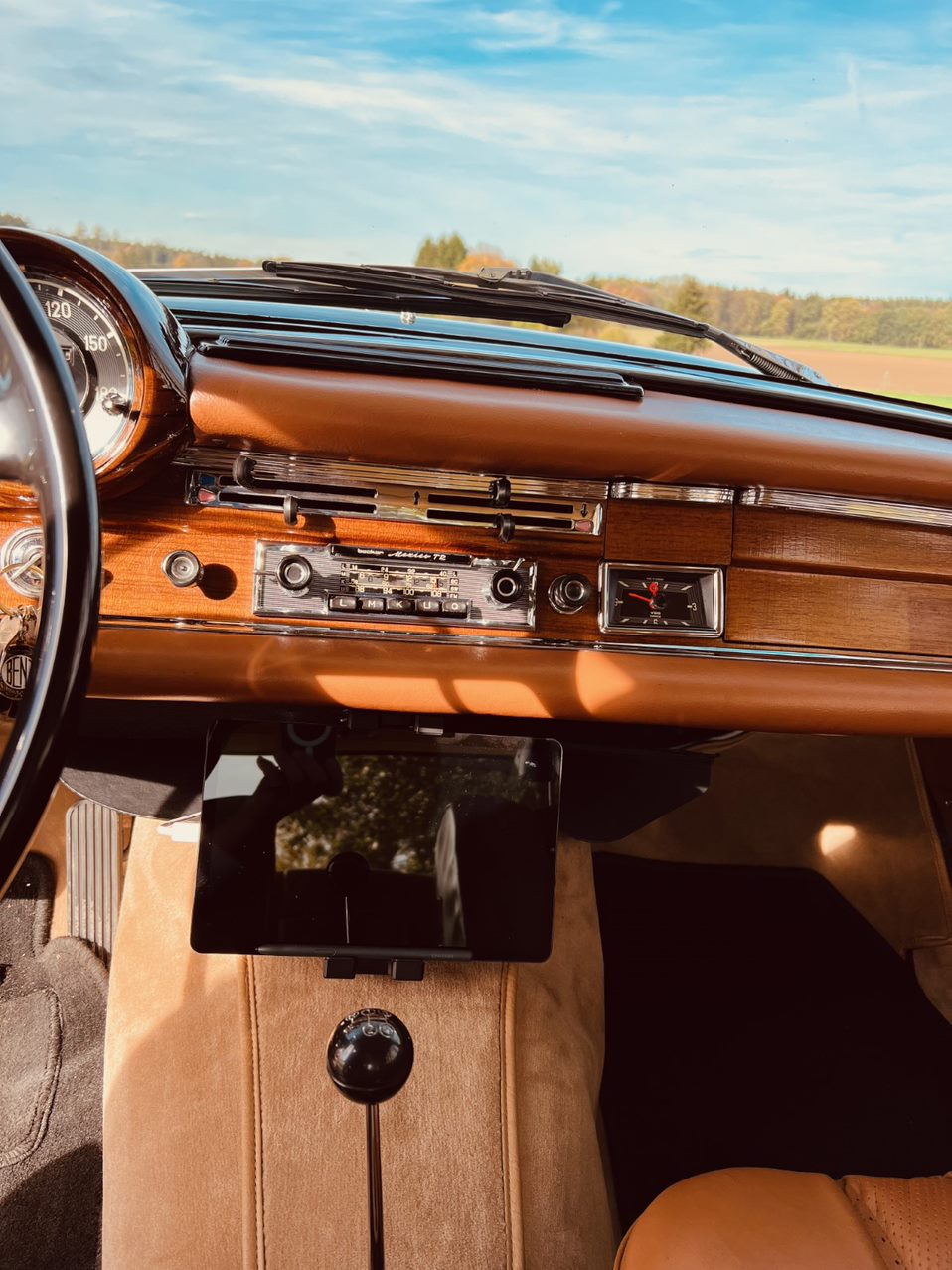 Classic car interior detail