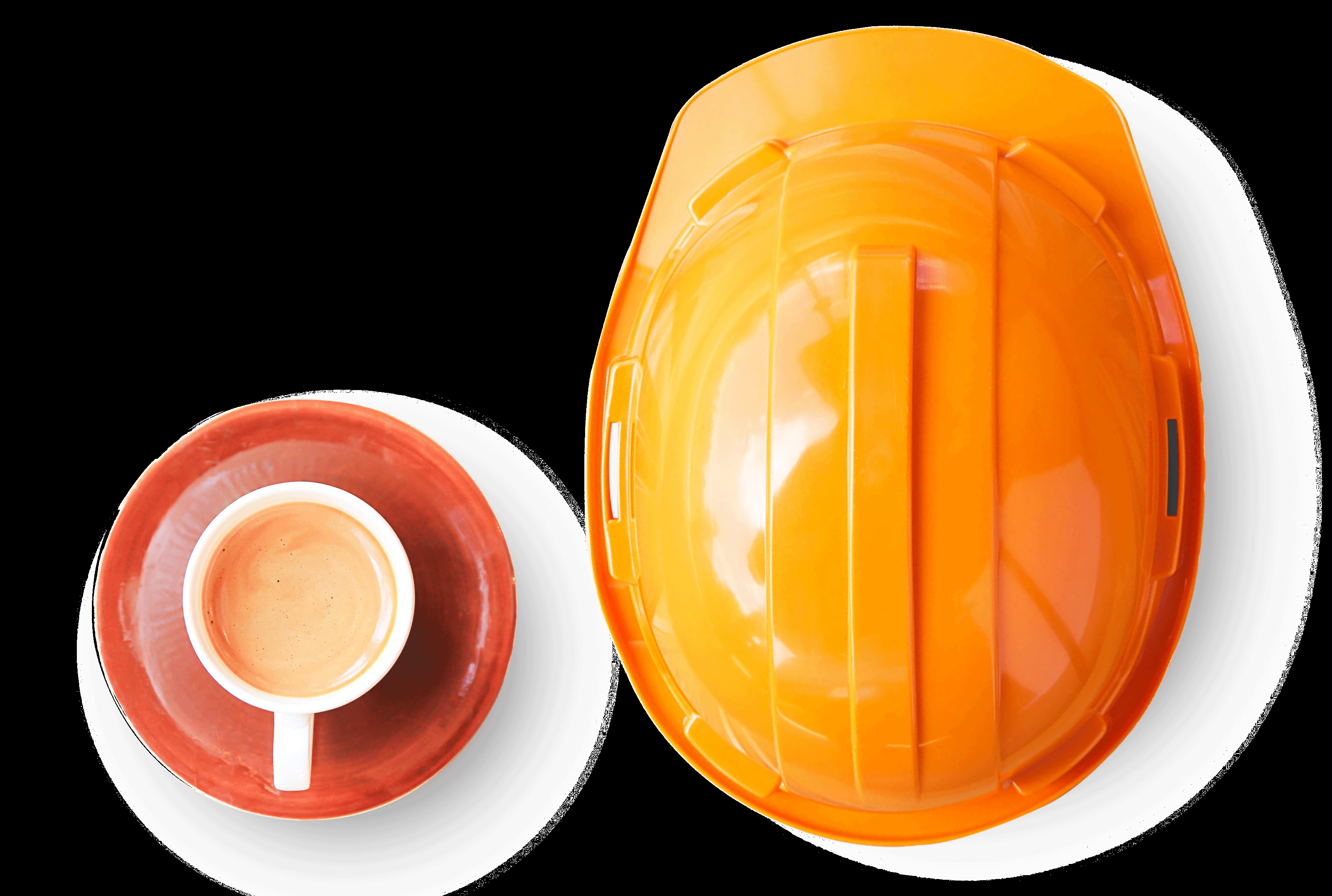 Career opportunities with hard hat and coffee