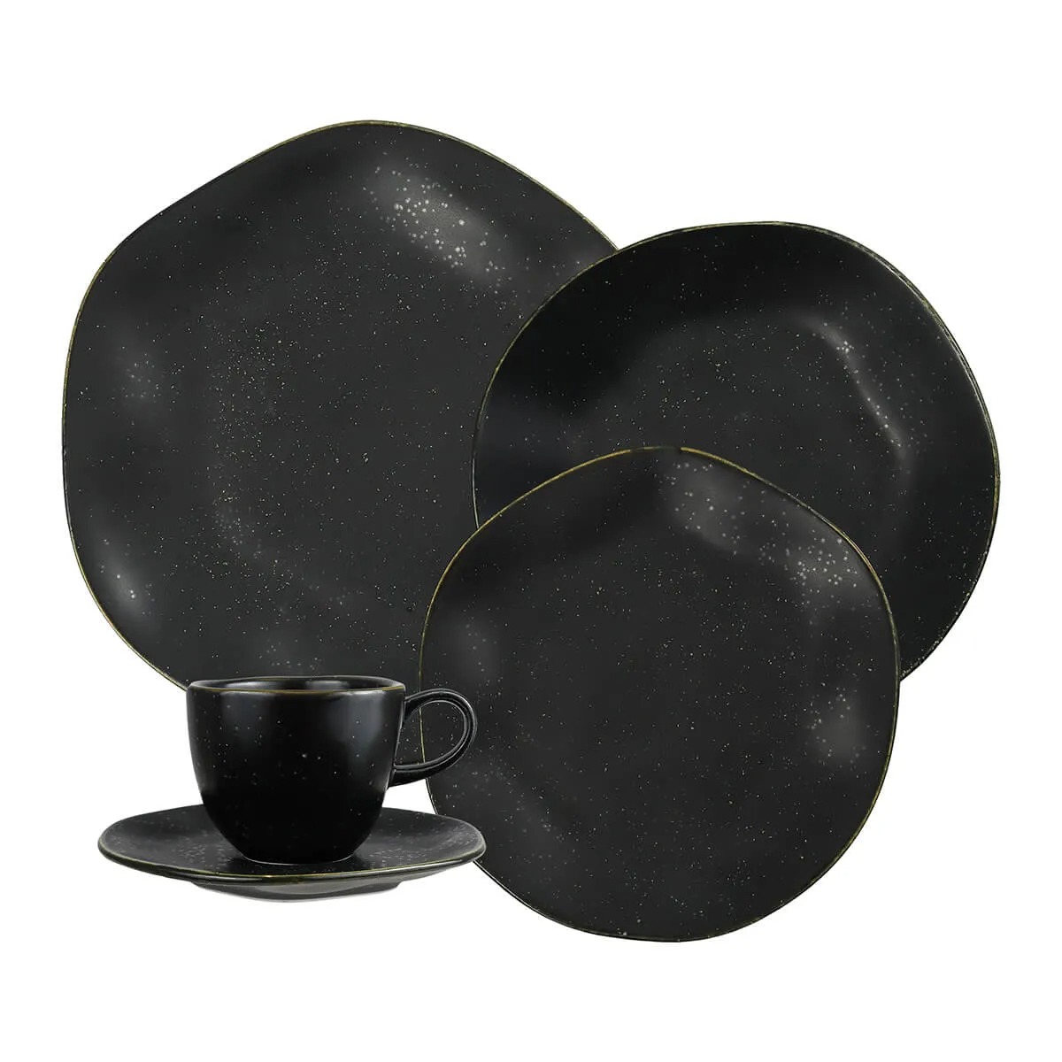 Aparelho de Jantar e Chá Porcelana 30 Peças Ryo Volcano Oxford