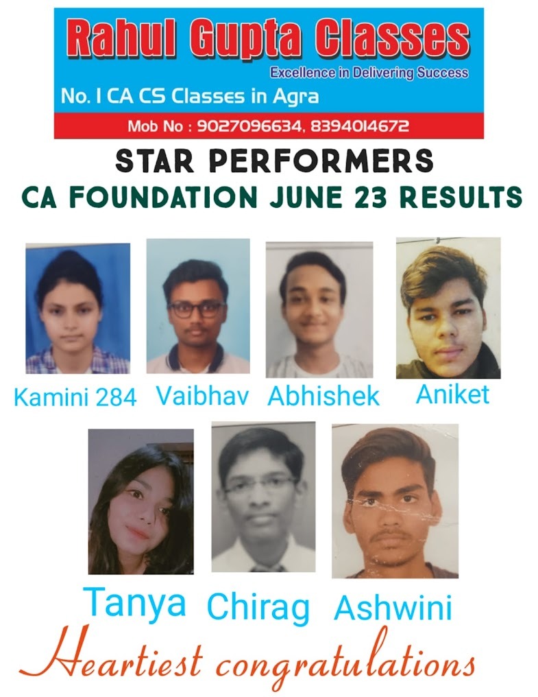 CA Foundation JUNE23 Star Performers