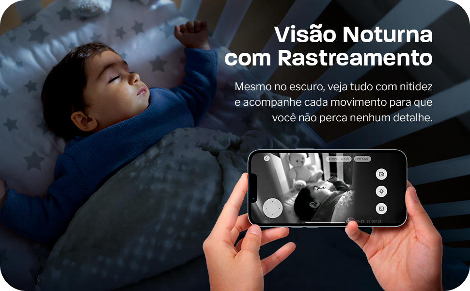 Visao Noturna com Rastreamento - Mesmo no escuro, veja tudo com nitidez