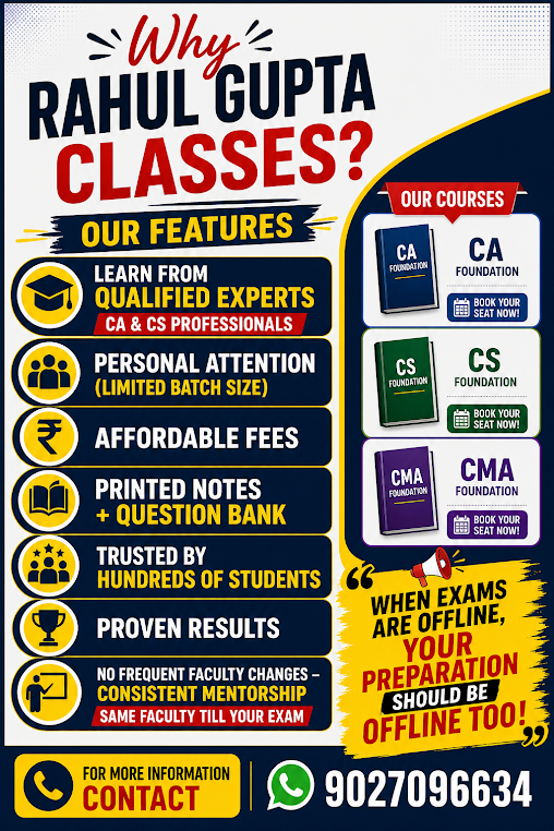 Why Choose Rahul Gupta Classes