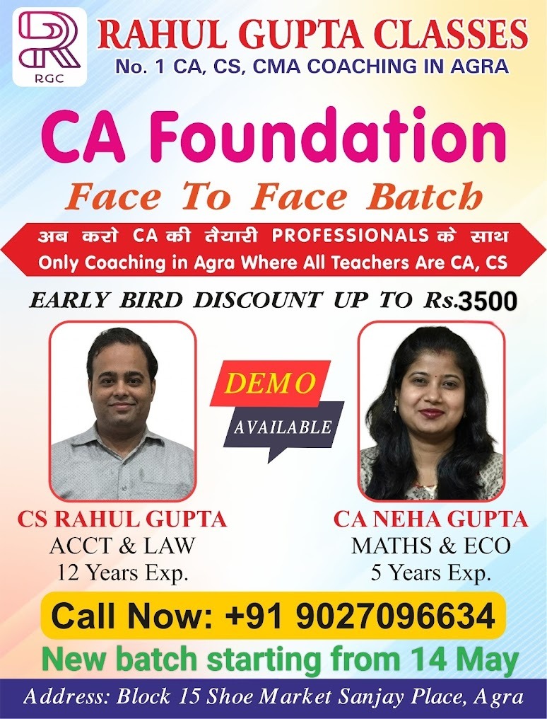 CA Foundation Face to Face Batch