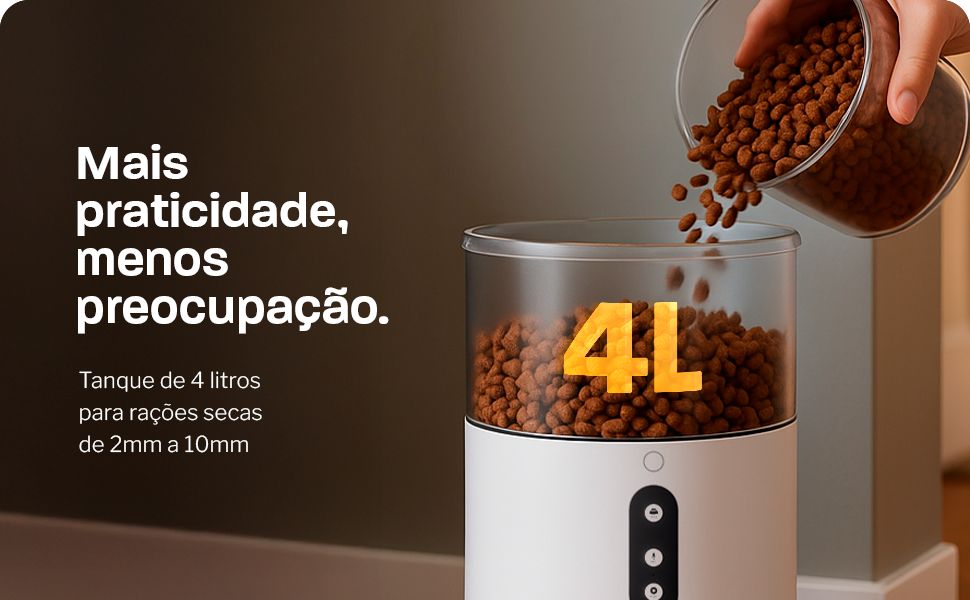 Mais praticidade, menos preocupacao - Tanque de 4 litros