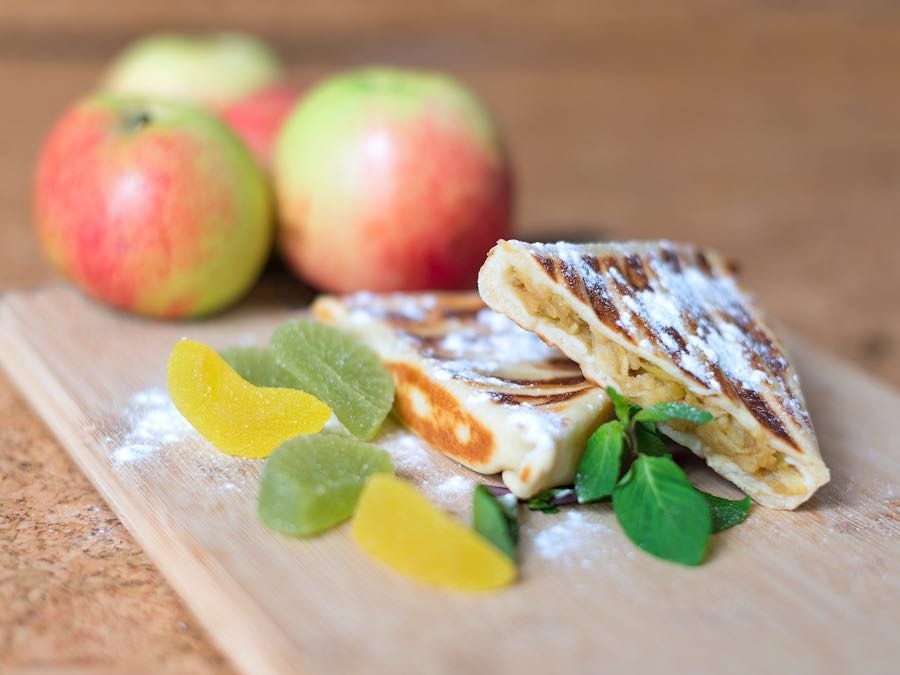 Dessert pastry with fruit