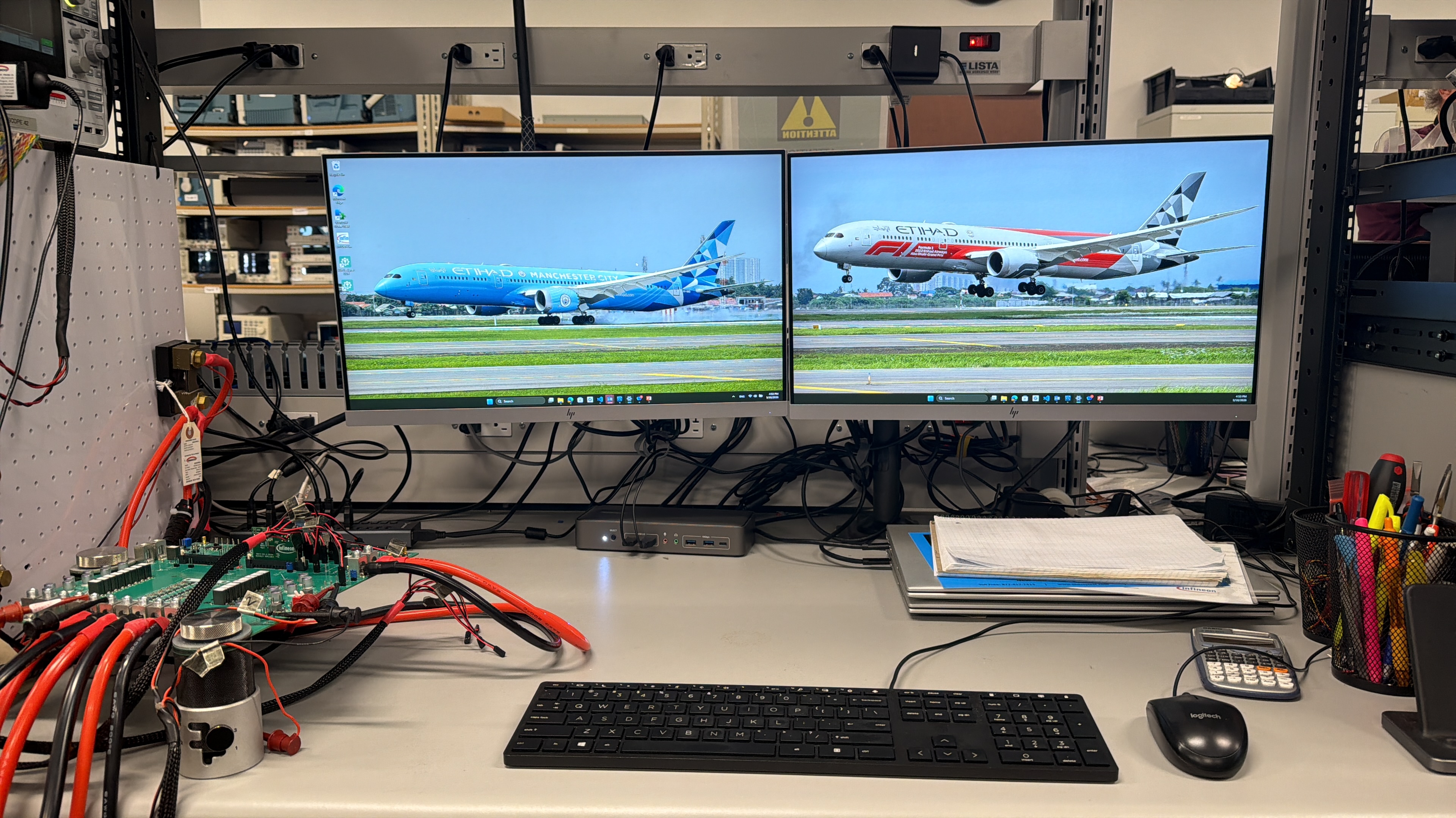 Infineon electronic test bench