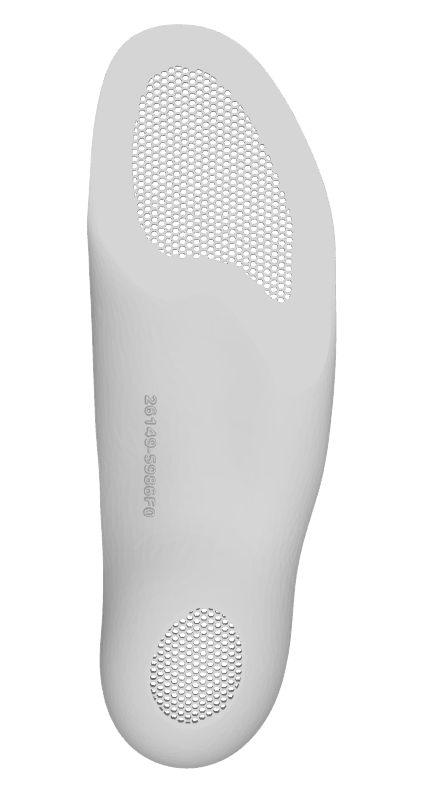 Insole with honeycomb lattice pattern