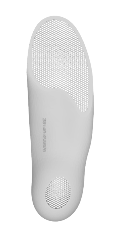 Insole with honeycomb cushioning zones