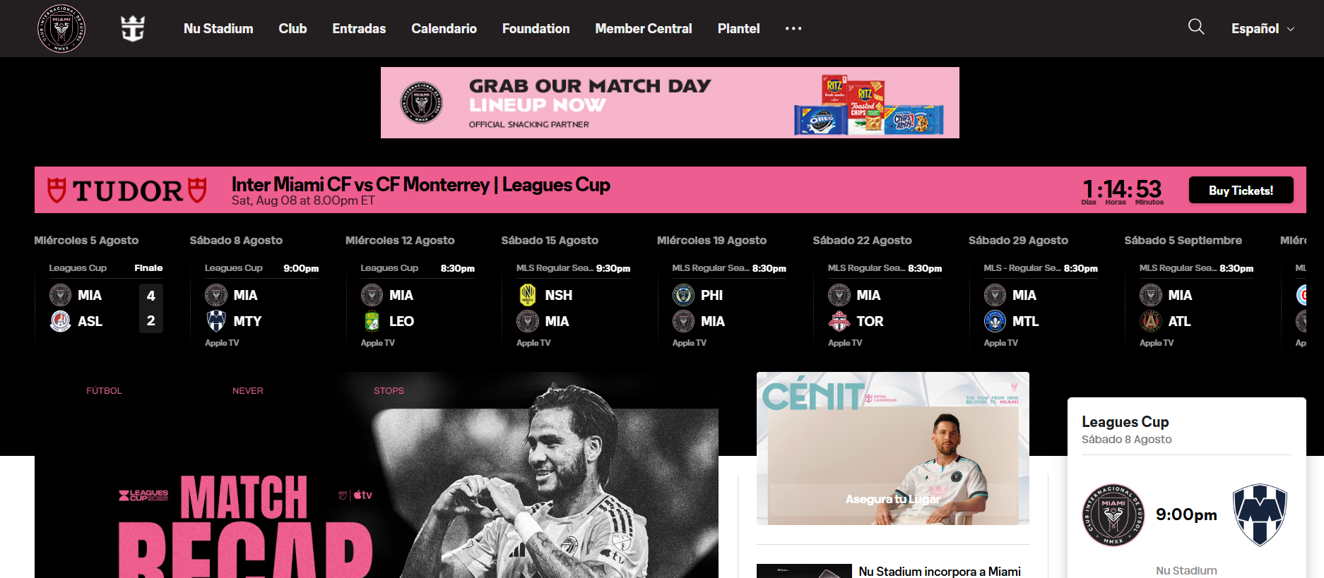 Inter Miami's website crashed at the exact moment it could have made the most money