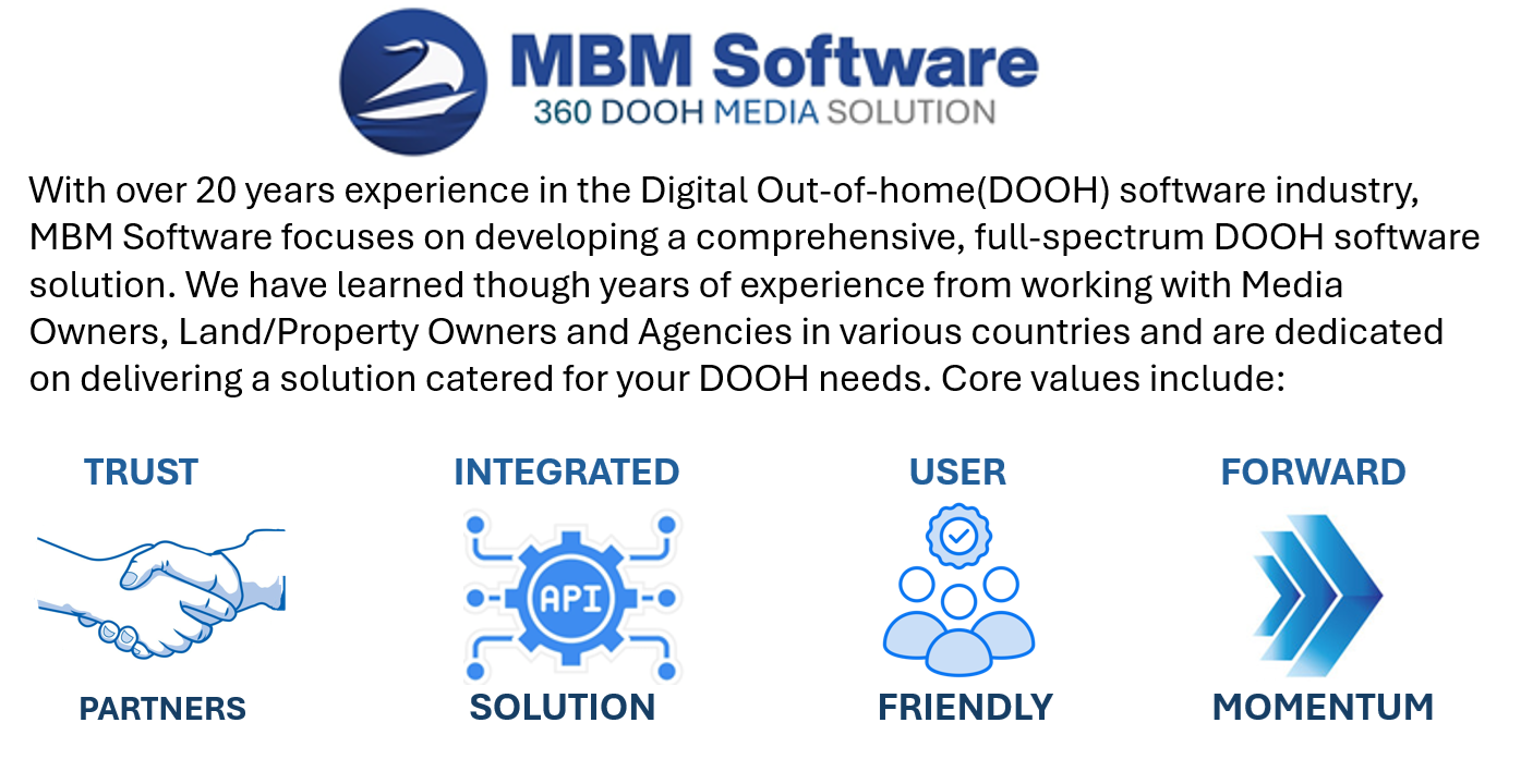 MBM Software Introduction - 360 DOOH Media Solution