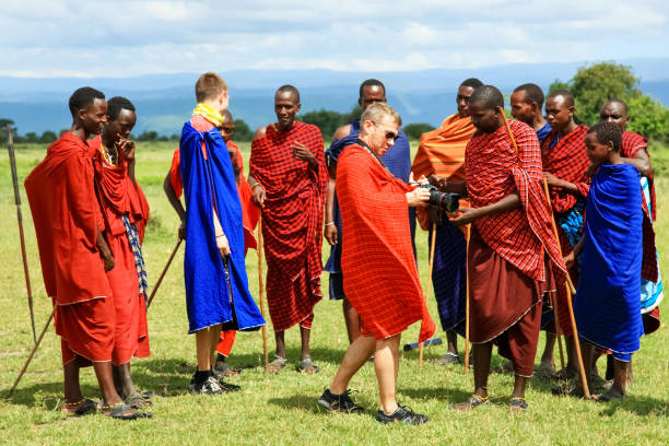 Cultural experience with Maasai people