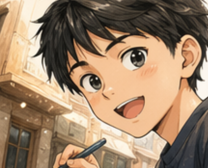 AI-generated Japanese manga style comic strip