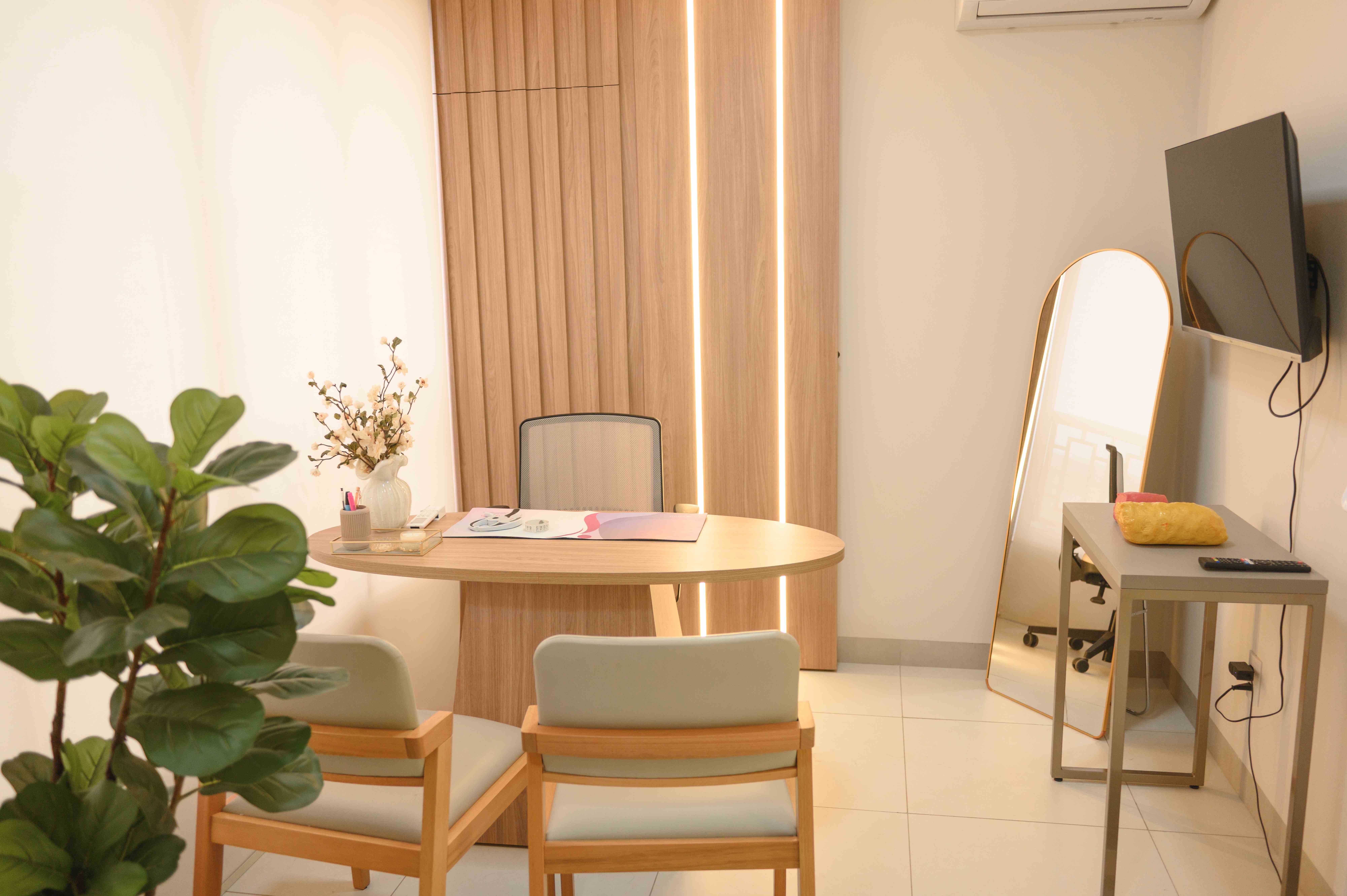 Ambiente de Harmonização Facial na Clínica Ginevita