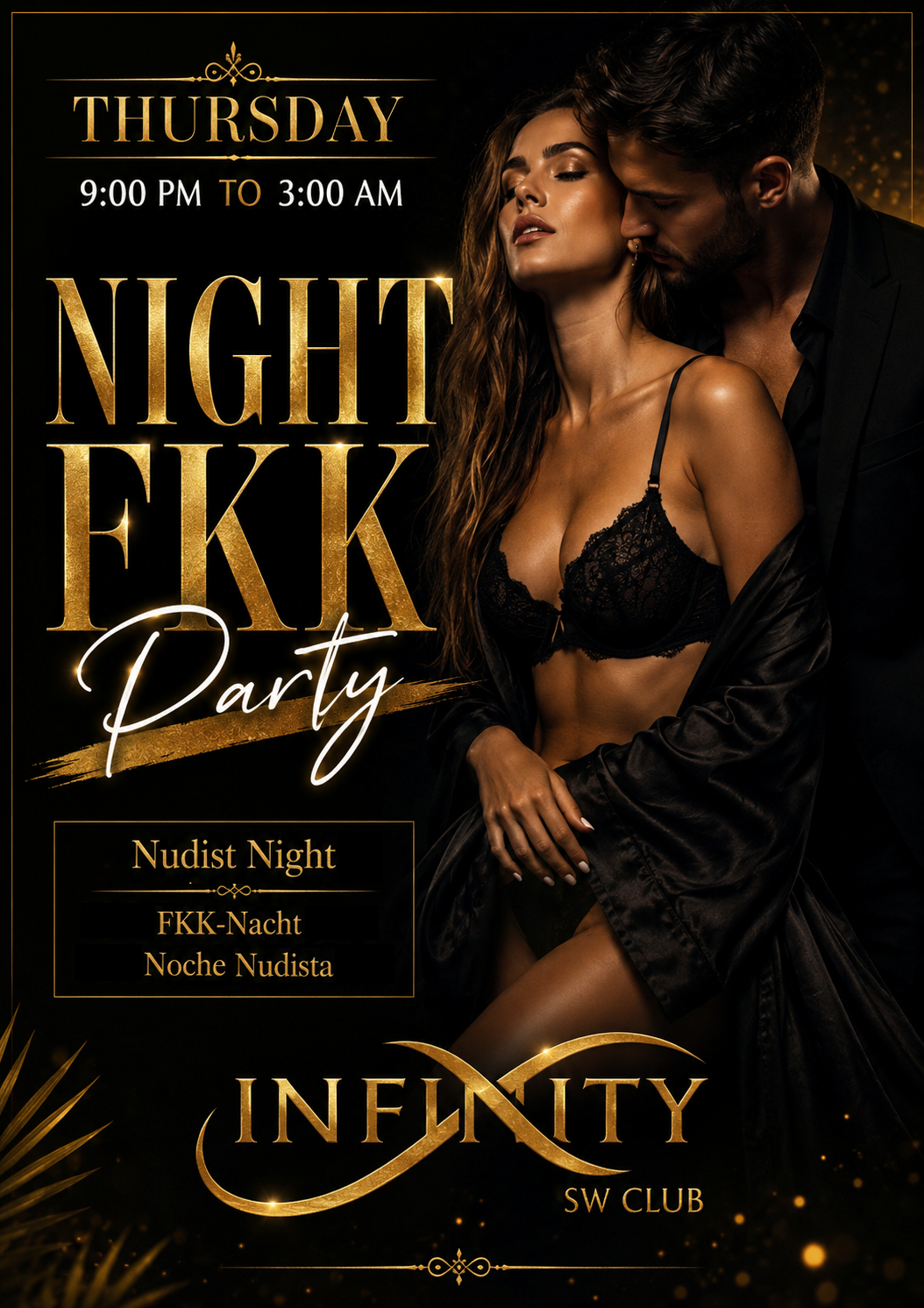 Night FKK Party · Noche Nudista