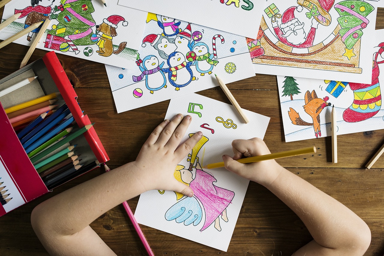 Creative learning materials and student artwork