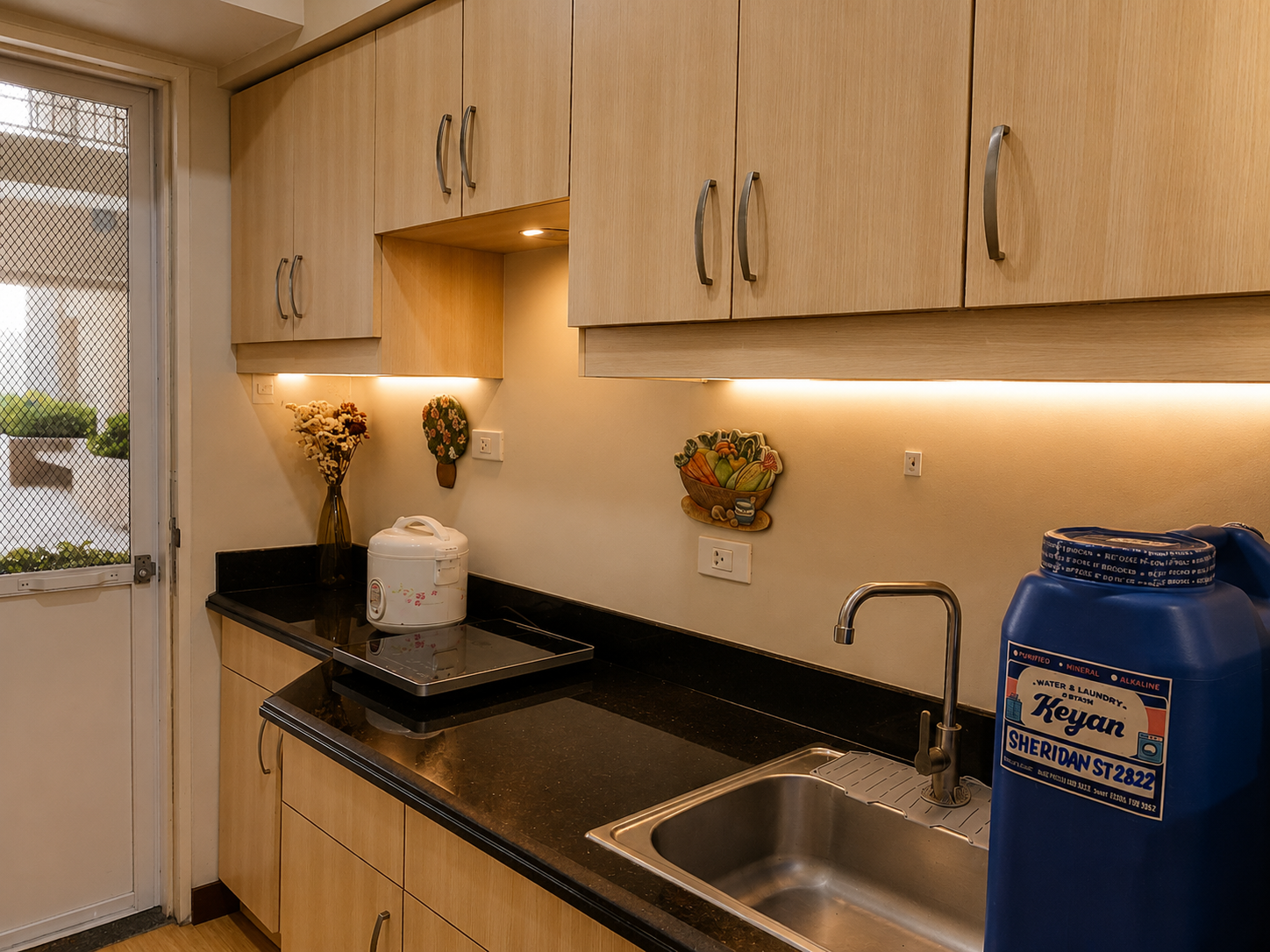 Kitchen with sink and appliances