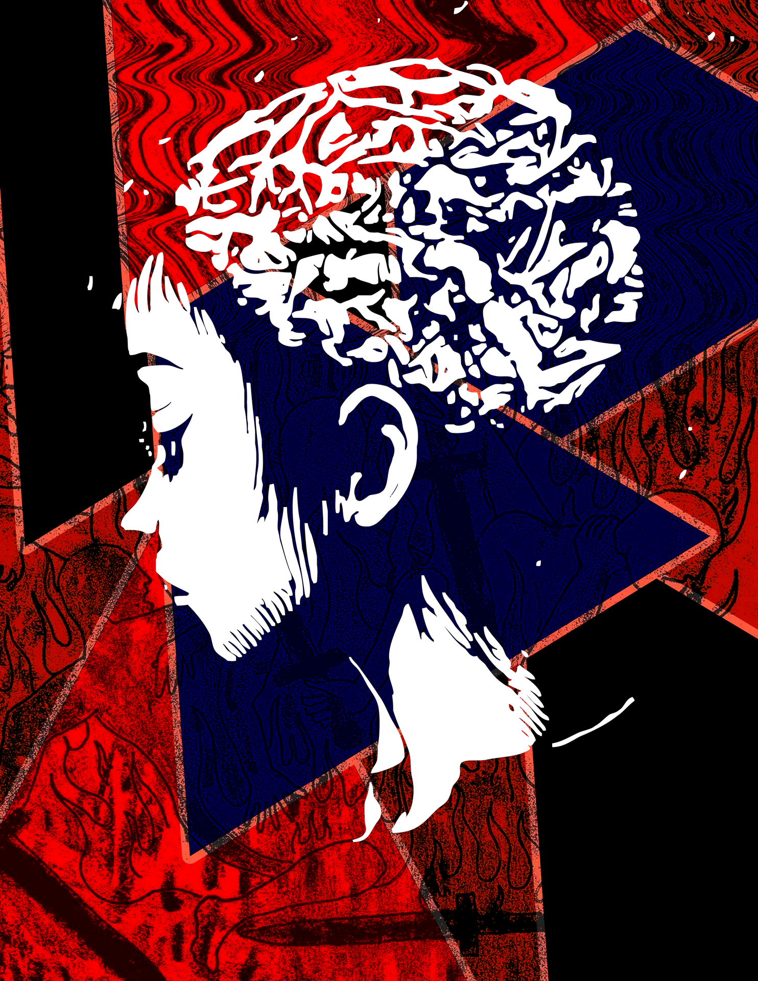 Profile with organic brain growth