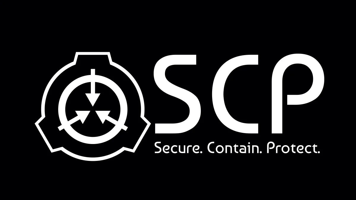 SCP Foundation Logo — "Secure. Contain. Protect."