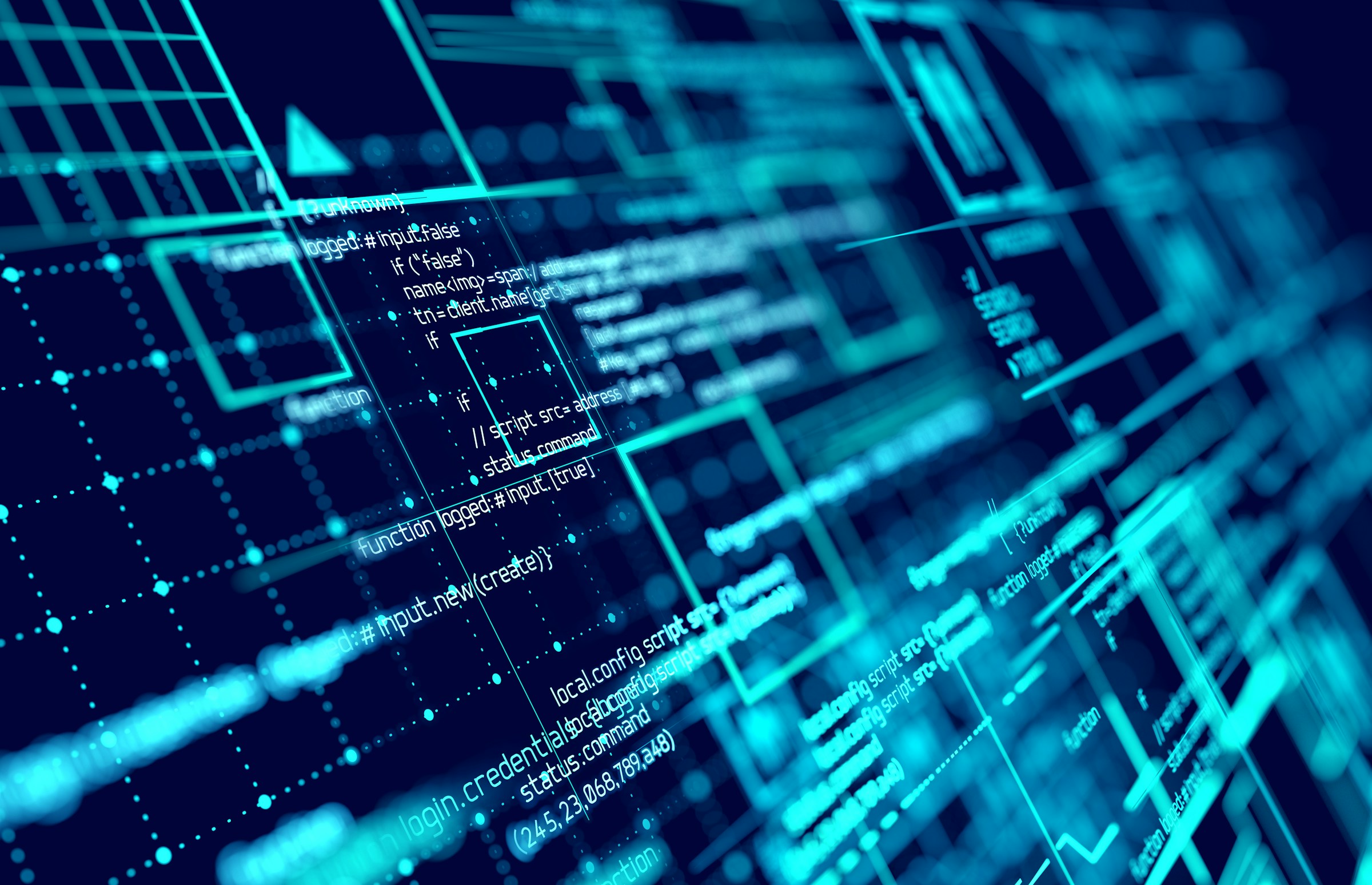 Cyan code programming interface with function calls