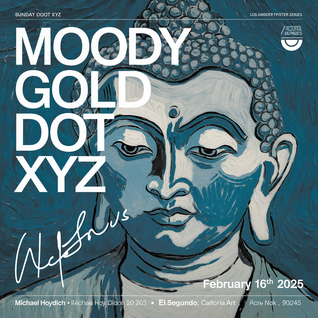 MOODY GOLD DOT XYZ poster