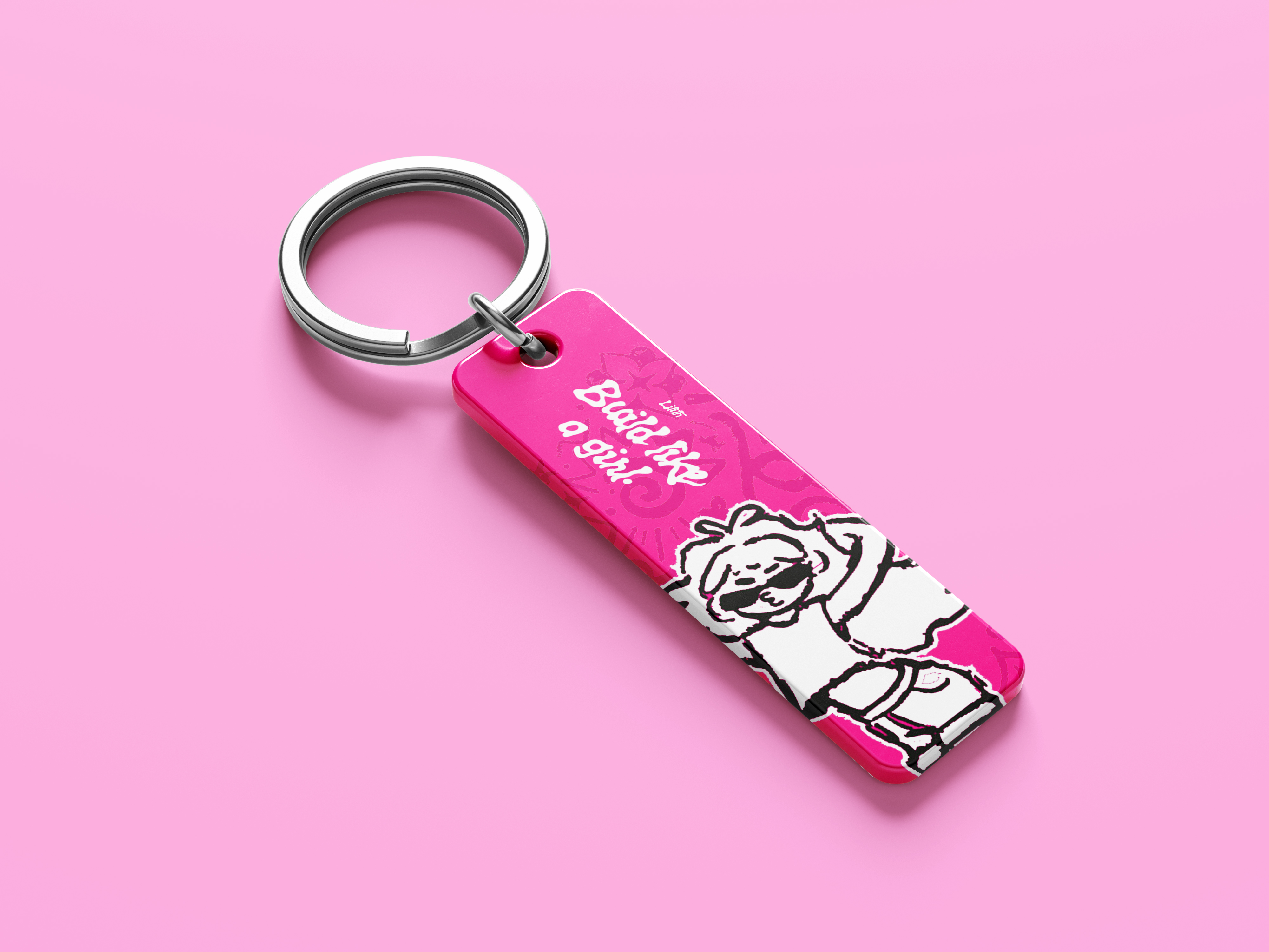 Llavero Build Like a Girl